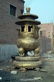 铜香炉雕塑，寺庙雕塑厂家，寺庙专用铜香炉雕塑款式